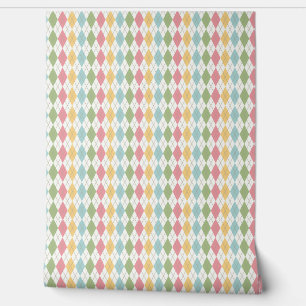 Papier Peint Motif Jacquard Pastel