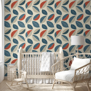 Papier Peint Motif Leaf moderne