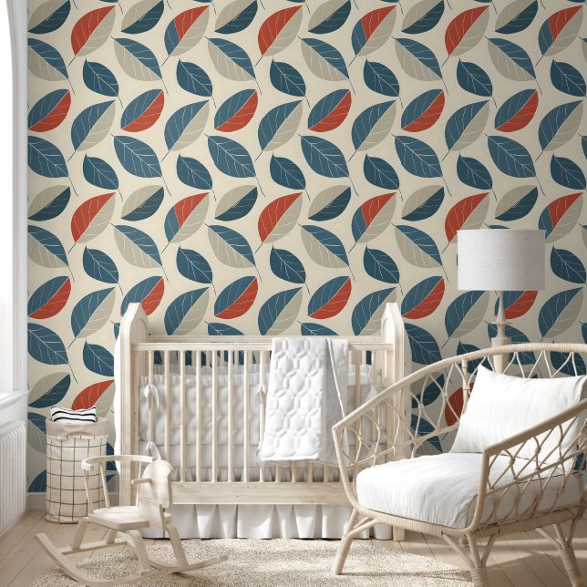Papier Peint Motif Leaf moderne (Enfants)