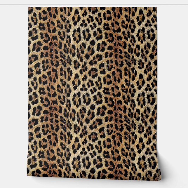Papier Peint Motif léopard, tigre, peau de léopard, tendance, (Déroulement)