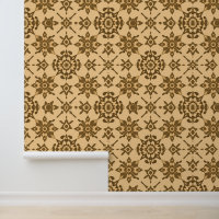 Motif Mandala Abstrait dans Earthy Browns