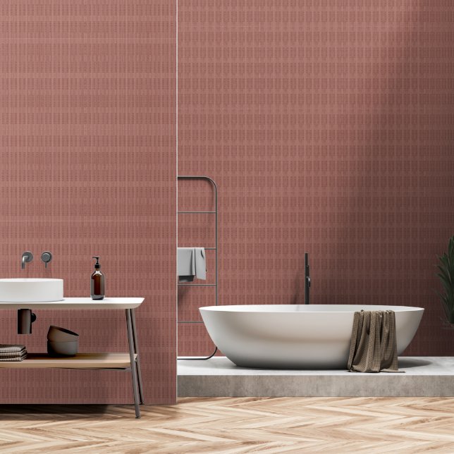 Papier Peint Motif marron tribal (Salle de bain)