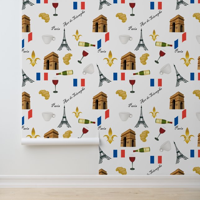 Papier Peint Motif parisien (Application)