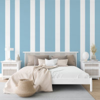Motif Pastel Aquamarine Blue White Stripes