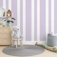 Motif Pastel Lavender Purple White Stripes
