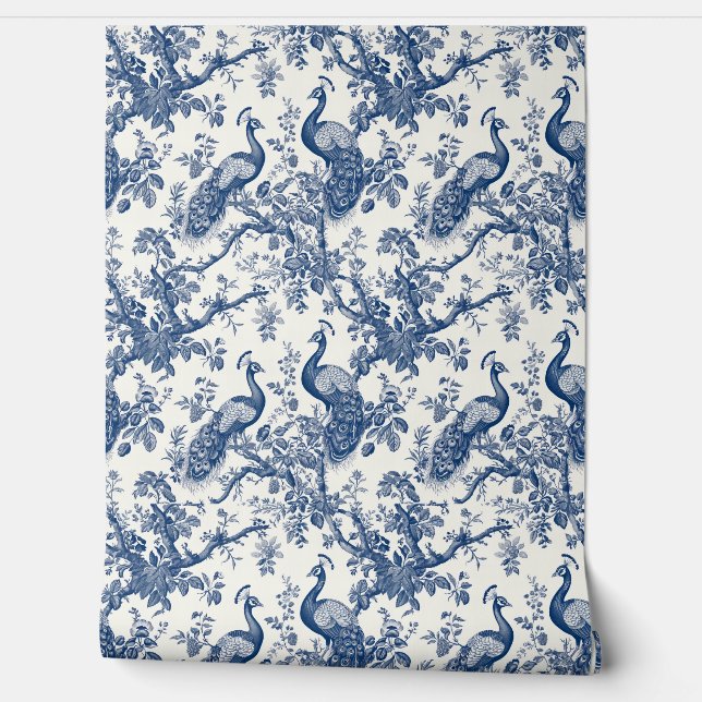 Papier Peint Motif Peacock Toile France (Déroulement)