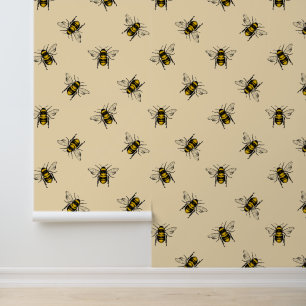 Papier Peint Motif Queen Bee