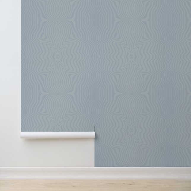 Papier Peint Motif rayé bleu acier Abstrait (Application)