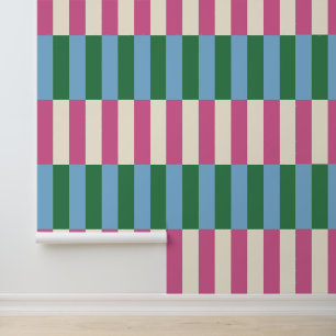Papier Peint Motif rayé vertical coloré