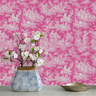 Papier Peint Motif Rose Chaud Chic Vintage Classique