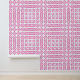 Papier Peint Motif sans couture de fleur rose tendance