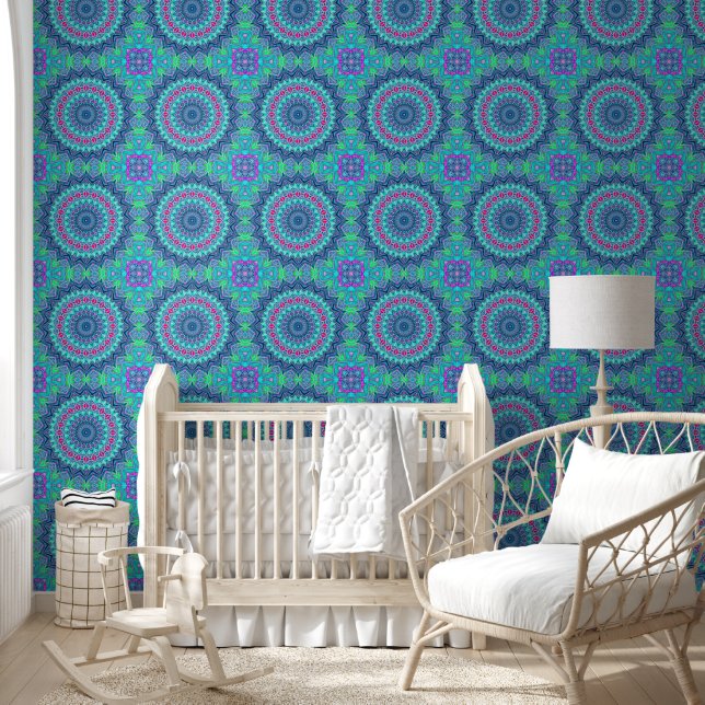 Papier Peint Motif sans fil Power Mandala 4 (Enfants)