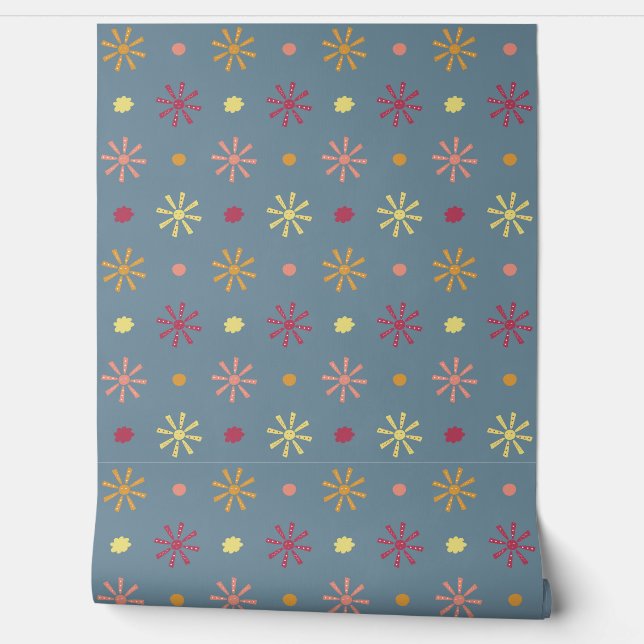 Papier Peint motif solaire (Déroulement)