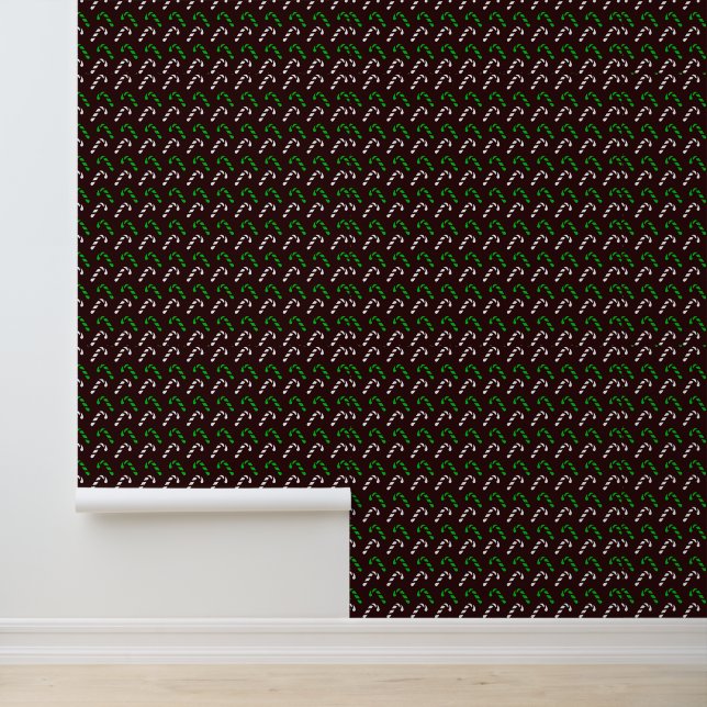 Papier Peint Motif Sucre de canne festif (Application)