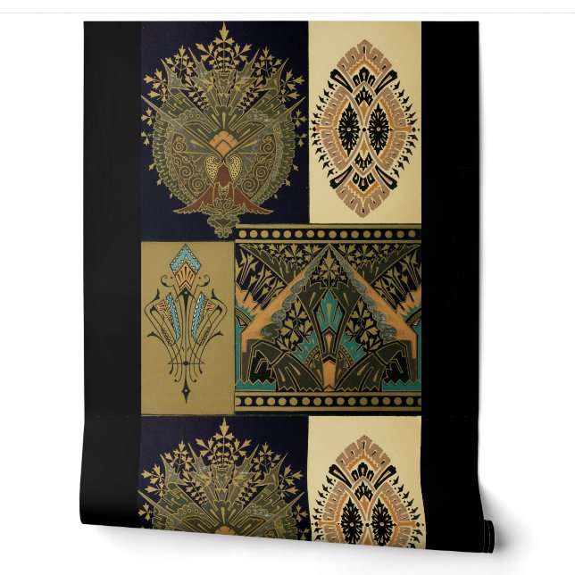 Papier Peint Motif textile Art nouveau Christopher (Déroulement)