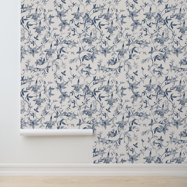 Papier Peint Motif Toile De Jouy (Application)