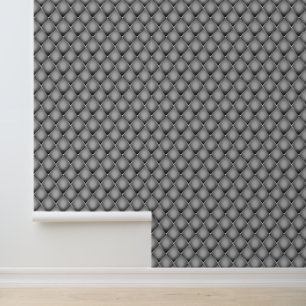 Papier Peint Motif touffu gris mitraillé géométrique diagonale
