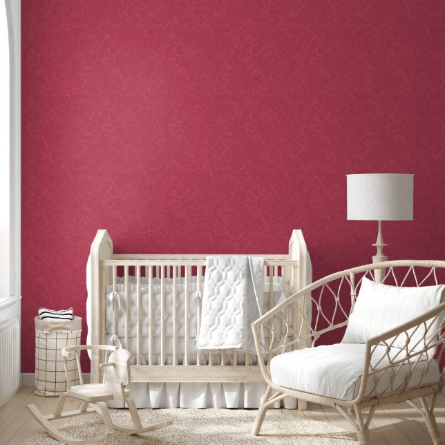 Papier Peint Motif tourbillonnant rose profond texturé (Enfants)