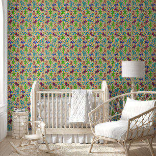 Papier Peint Motif tribal primitif de la culture mexicaine afri