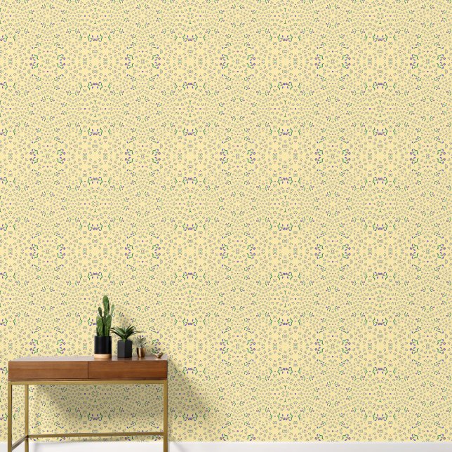 Papier Peint motif vectoriel sans couture de fleurs design  (Couloir)
