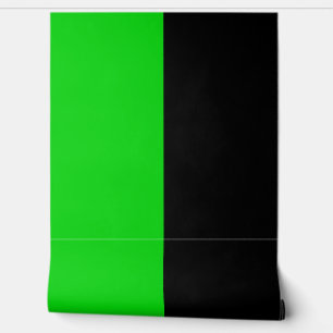 Papier Peint Motif Verte Noir Grandes Grilles Vertes