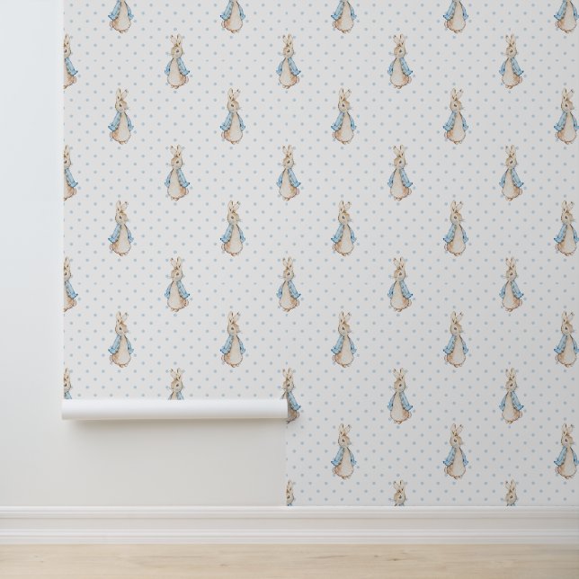 Papier Peint Moyen Peter le lapin Beatrix Polka point (Application)