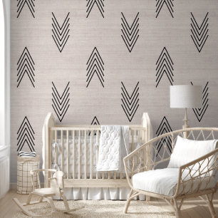 Papier Peint Mudcloth africain beige moderne tendance