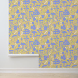 Papier Peint Mustard de la lavande de champignons