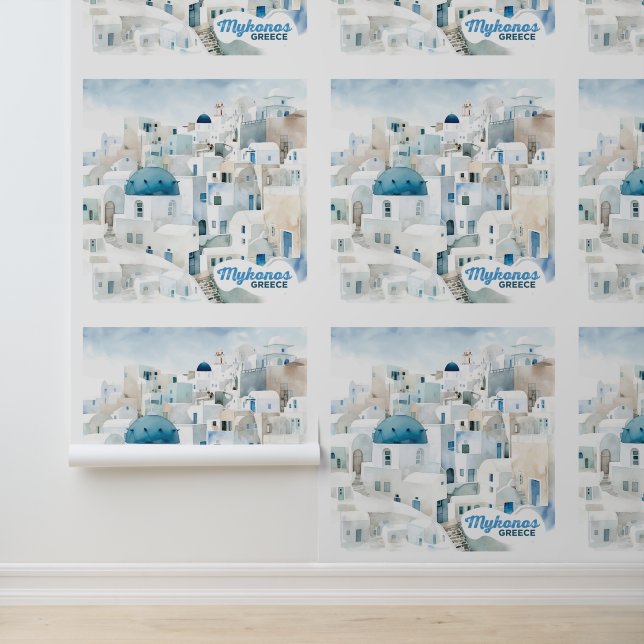 Papier Peint Mykonos Grèce (Application)