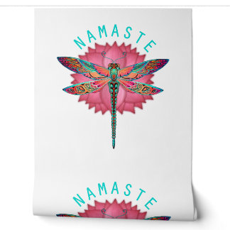 Papier Peint Namaste Lotus Dragonfly Yoga