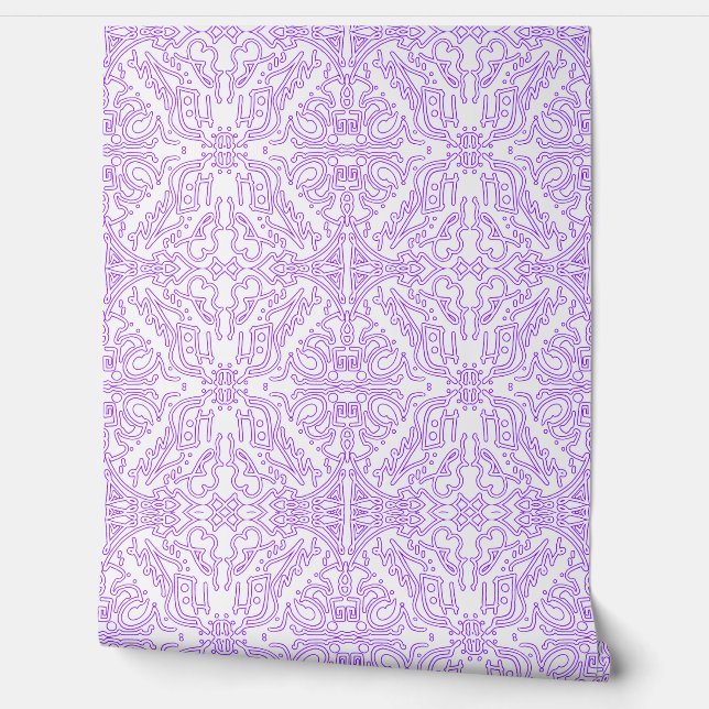 Papier Peint Nébuleuse Mystique Lilas (Déroulement)