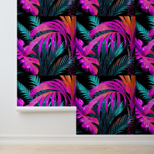 Papier Peint Neon Disco Jungle Peel and Stick