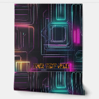 Papier peint Neon texte personnalisé
