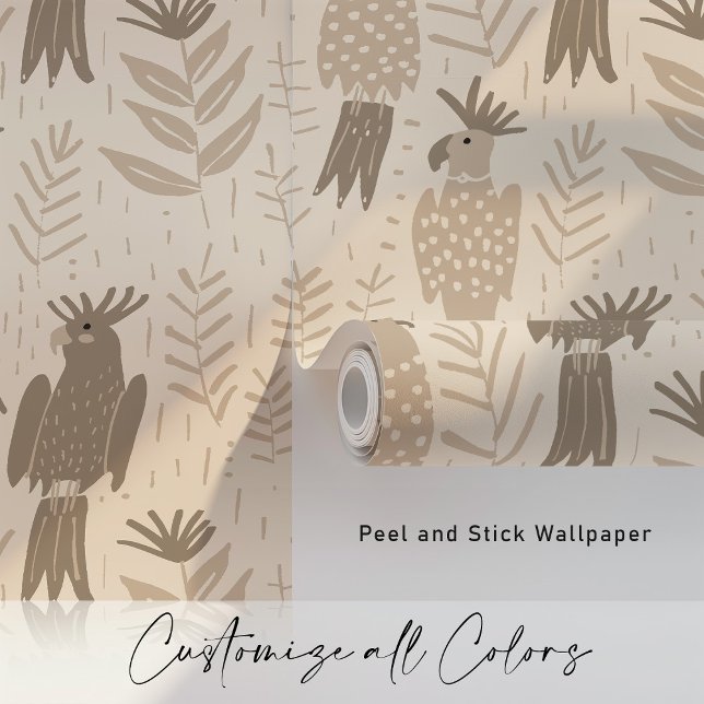 Papier peint neutre Cockatoo Tropical (Créateur téléchargé)