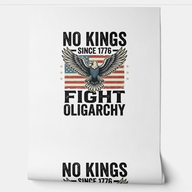 Papier Peint No Kings Since 1776 Patriotic Eagle Vintage Shirt  (Déroulement)