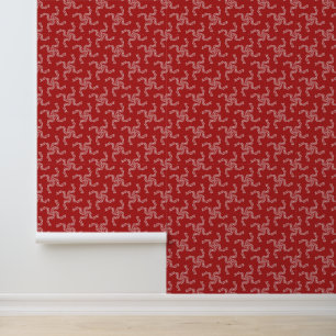 Papier Peint Noël Rouge, Décor de Noël, Noël, Noël