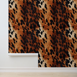 Papier Peint Noir Crème Brown