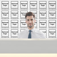 Nom et logo de l'entreprise en blanc