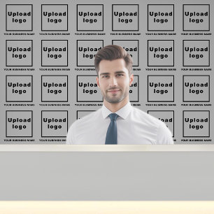 Papier Peint Nom et logo de l'entreprise sur Grey