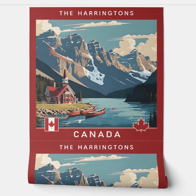 Papier Peint Nom personnalisé Canada (Déroulement)