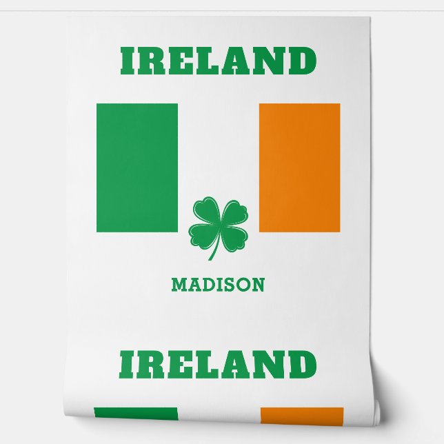 Papier Peint Nom personnalisé Irlande (Déroulement)