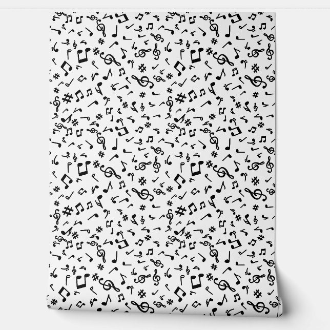 Papier Peint Notes de Musique (Déroulement)