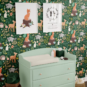 Papier Peint Nourriture Forêt Boisée Animaux Foliage & Floraux