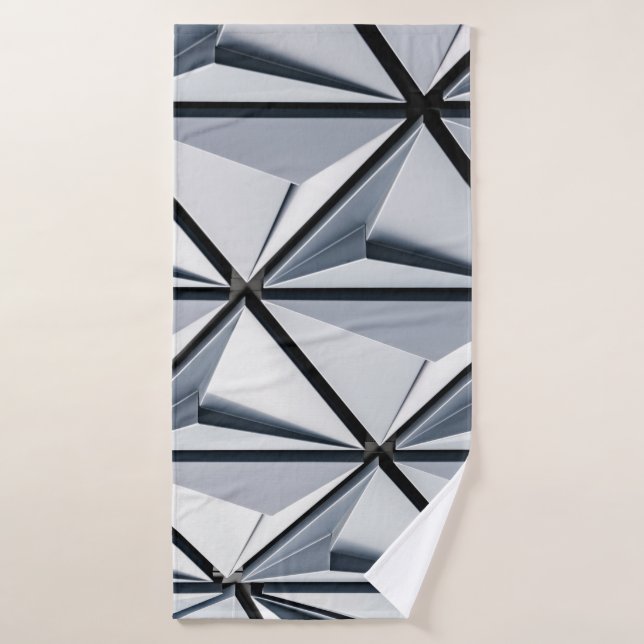 Papier peint numérique gris et noir (Serviette de bain)