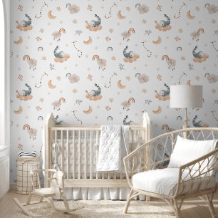 Papier Peint Nursery Scorpion Zodiaque à l'aquarelle