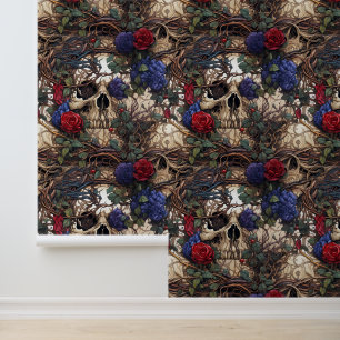 Papier Peint Oiseau bleu victorien Boho Georgian Trail