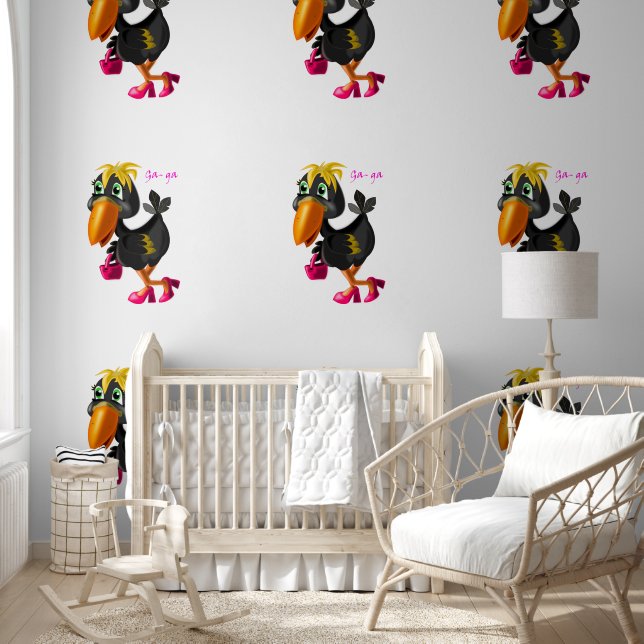 Papier Peint Oiseau moderne amusant (Enfants)