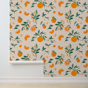 Papier Peint Orange rustique