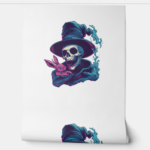 Papier Peint Os Abra-Cadabra - Drôle Crâne Magique