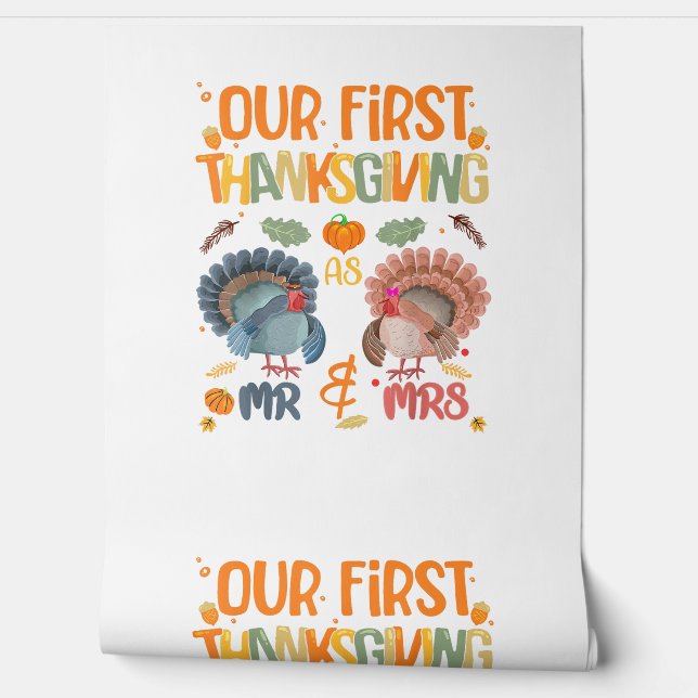 Papier Peint Our First Thanksgiving M. et Mme Couple Married 2 (Déroulement)